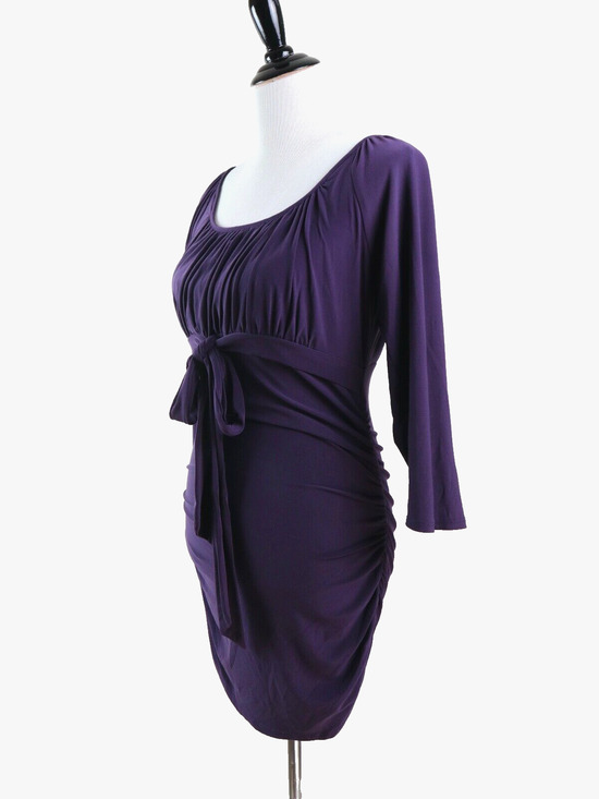Frank Lyman Design Dresses & Skirts - Frank Lyman Size 10 Gathered Bust Bodycon Mini Dress Ruched Purple